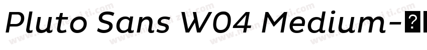 Pluto Sans W04 Medium字体转换